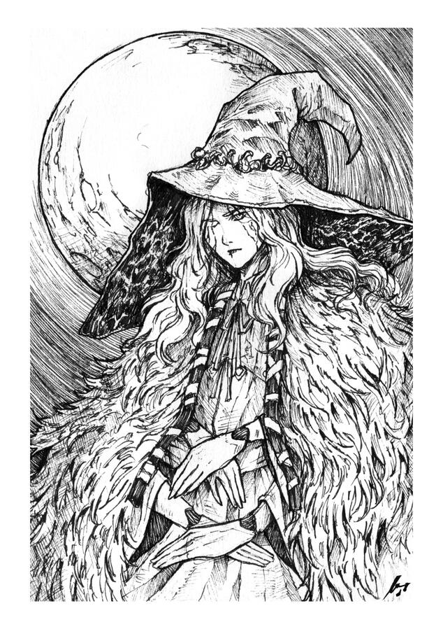 Ranni | ER fan art | High quality fine art giclée print | A5 print (14.8x21cm) | €14.99