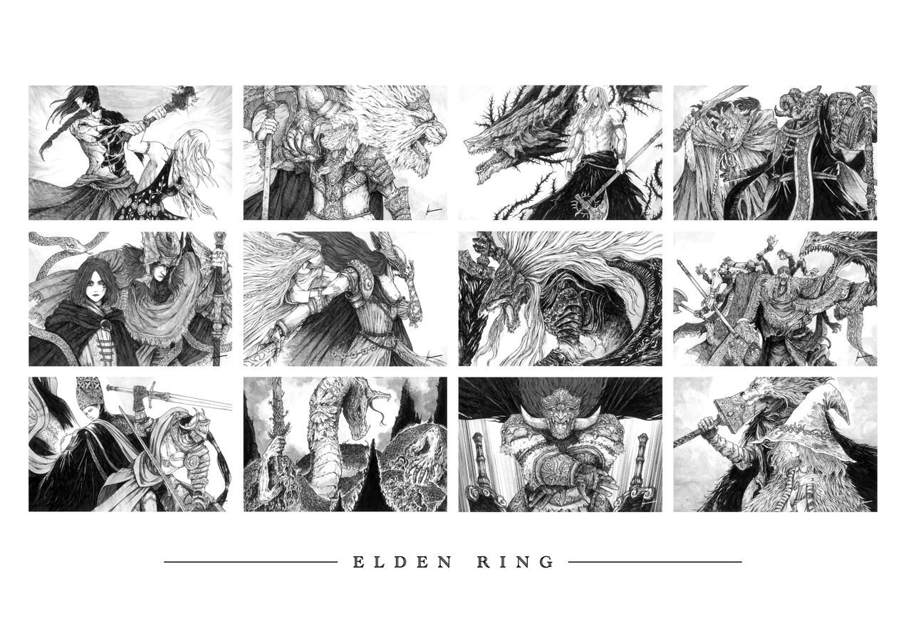 The golden lineage | ER fan art | High quality fine art giclée print | A2 print (42x59.4cm) | €39.99